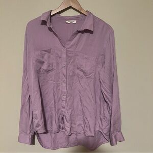 Lilac Button-Down Shirt
